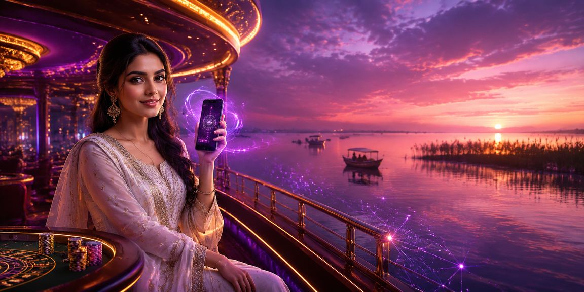 Mobile Payment Download Experience with Neon Lights at Tangua Haor